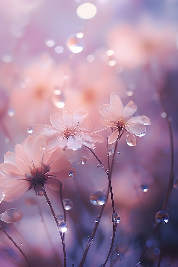 Gratis Foto prachtig bloemenbehang