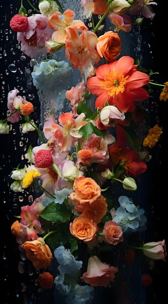 Prachtig bloemenbehang