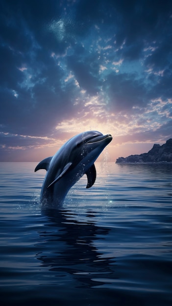 Gratis foto prachtig dolfijnenzwemmen