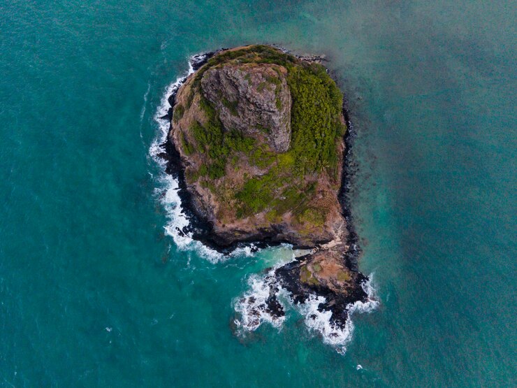 Gratis Foto prachtig landschap van hawaï met oceaan
