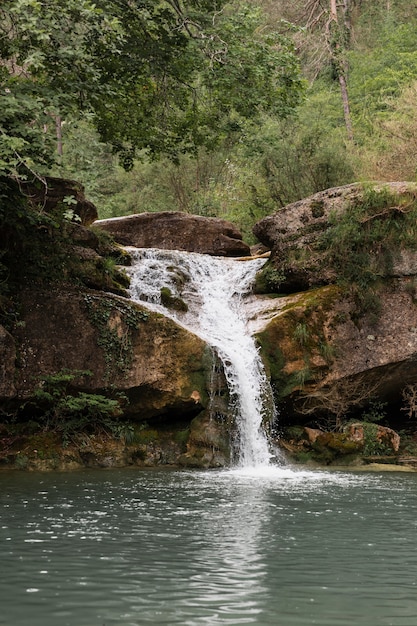 Gratis foto prachtig landschap van waterval