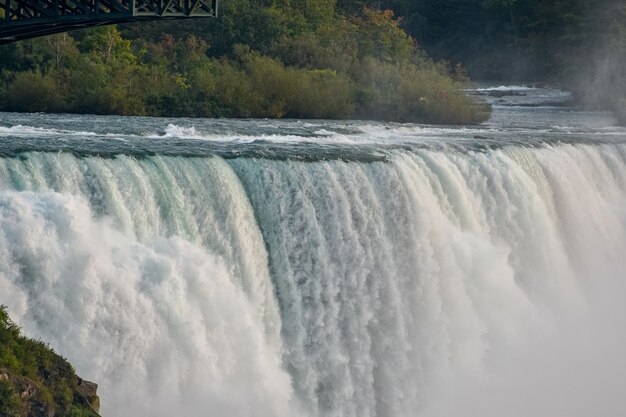 Prachtig uitzicht op de prachtige Niagra Falls, vastgelegd in Canada