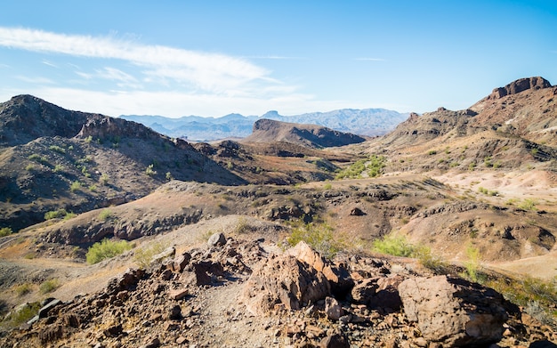 Gratis foto prachtig uitzicht op de woestijn van arizona in de vs.