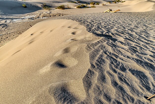 Prachtig uitzicht op Mesquite Flat Sand Dunes in Death Valley National Park in Californië, USA