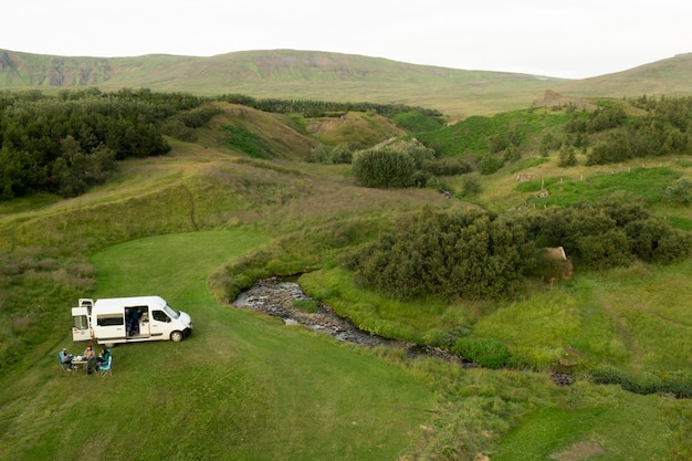 Prachtige landschappen van IJsland tijdens het reizen