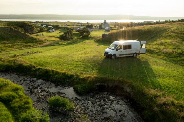 Prachtige landschappen van IJsland tijdens het reizen