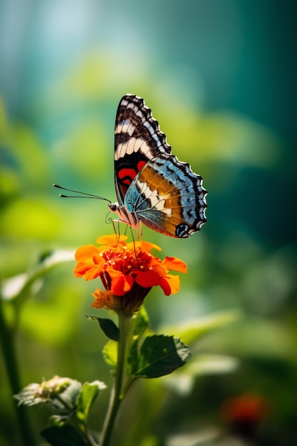 Prachtige vlinder in de natuur