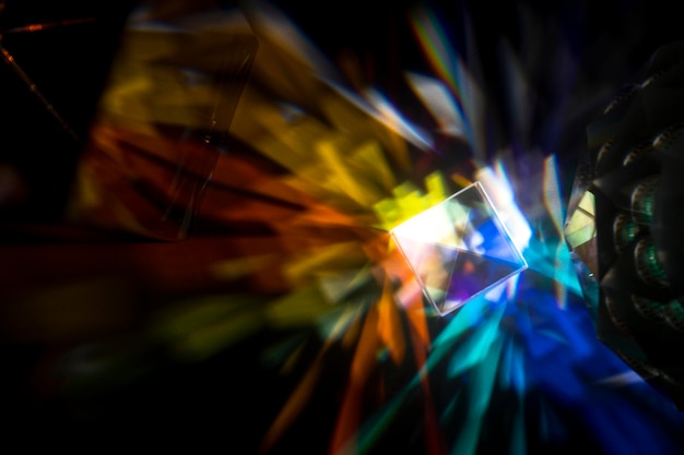 Prisma verspreidt kleurrijke lichten