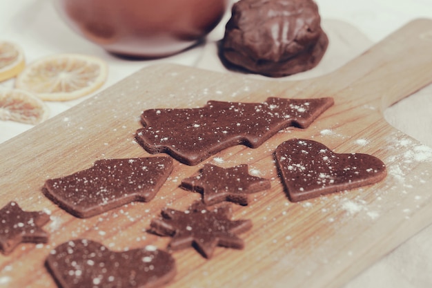 Gratis foto proces om cookies te maken