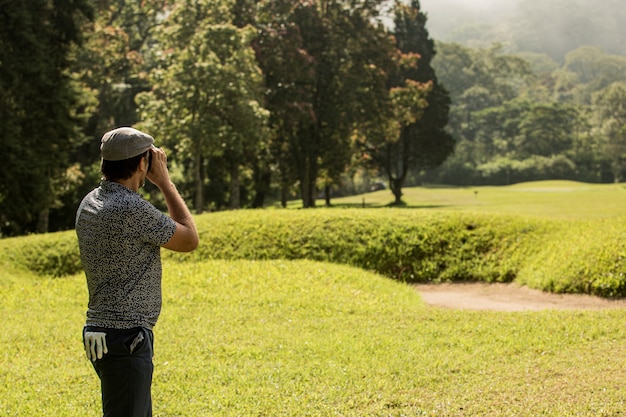 Professionele golfer. Bali. Indonesië.