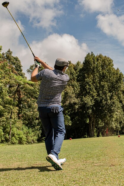 Professionele golfer. Bali. Indonesië.