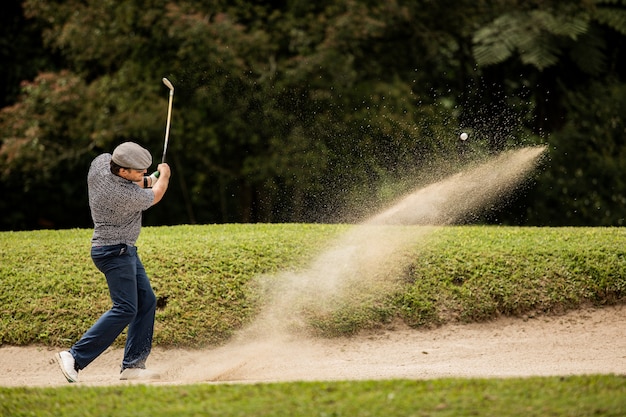 Professionele golfer. bali. indonesië.