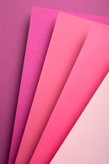 Psychedelische papiervormen in verschillende kleurtinten