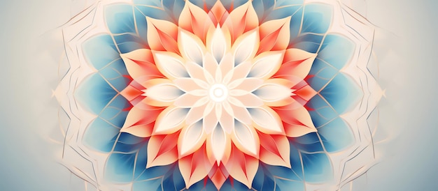 Gratis foto psychedelische rosette ai gegenereerd