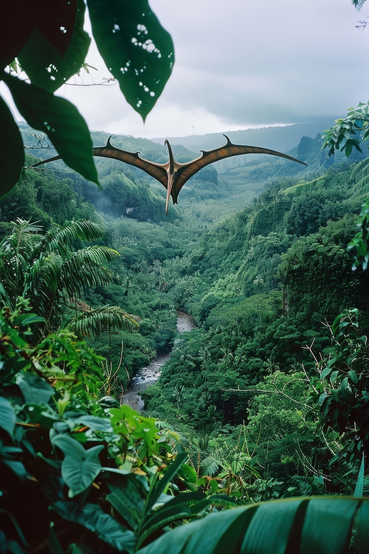 Gratis Foto pterodactylus in het natuurlijke milieu