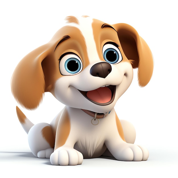 Gratis foto puppy cartoon ai gegenereerd beeld