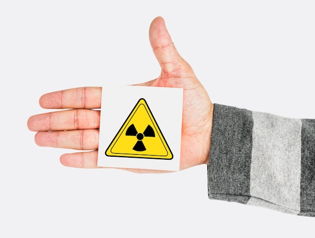 Radioactief risico gevaar veiligheid voorzichtigheid teken