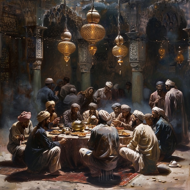 Gratis foto ramadan viering digitale kunst