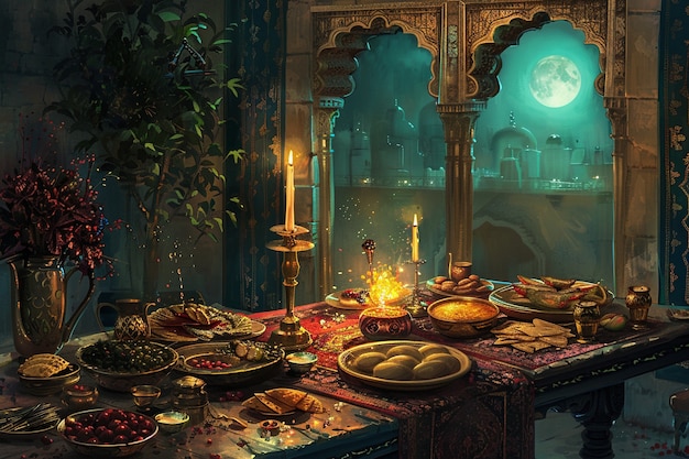 Gratis foto ramadan viering digitale kunst