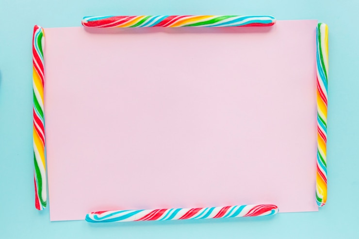 Gratis Foto rand van snoepsticks