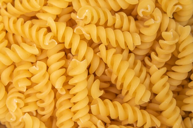 Rauwe pasta - macro detail