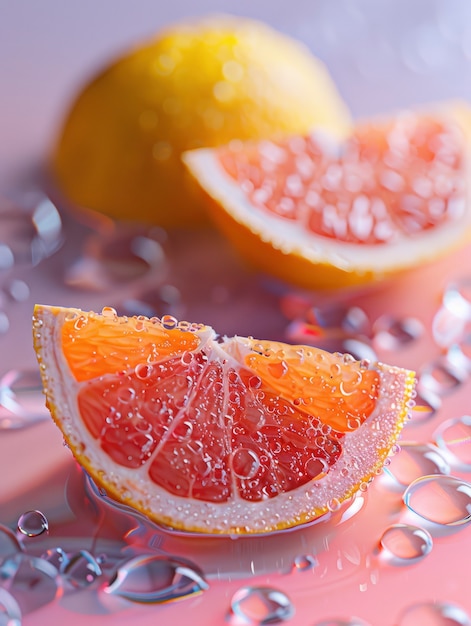 Gratis foto rauwe voedingsmiddelen met waterdruppels in de studio