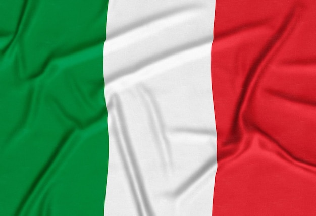 Realistische achtergrond van de vlag van Italië