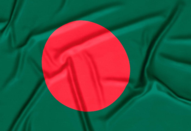 Realistische Bangladesh vlag achtergrond