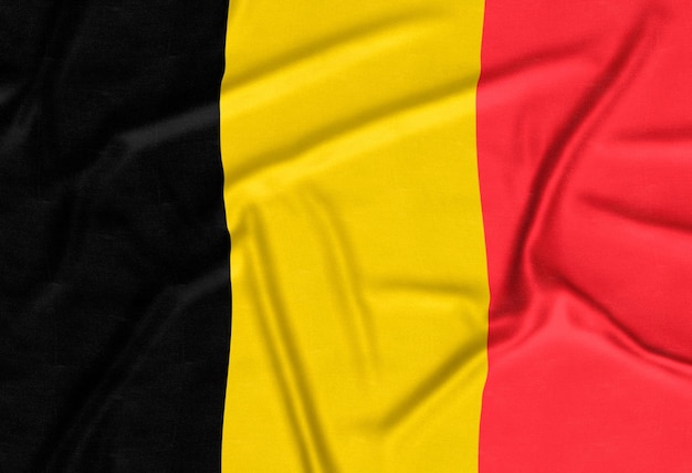 Realistische Belgische vlag achtergrond