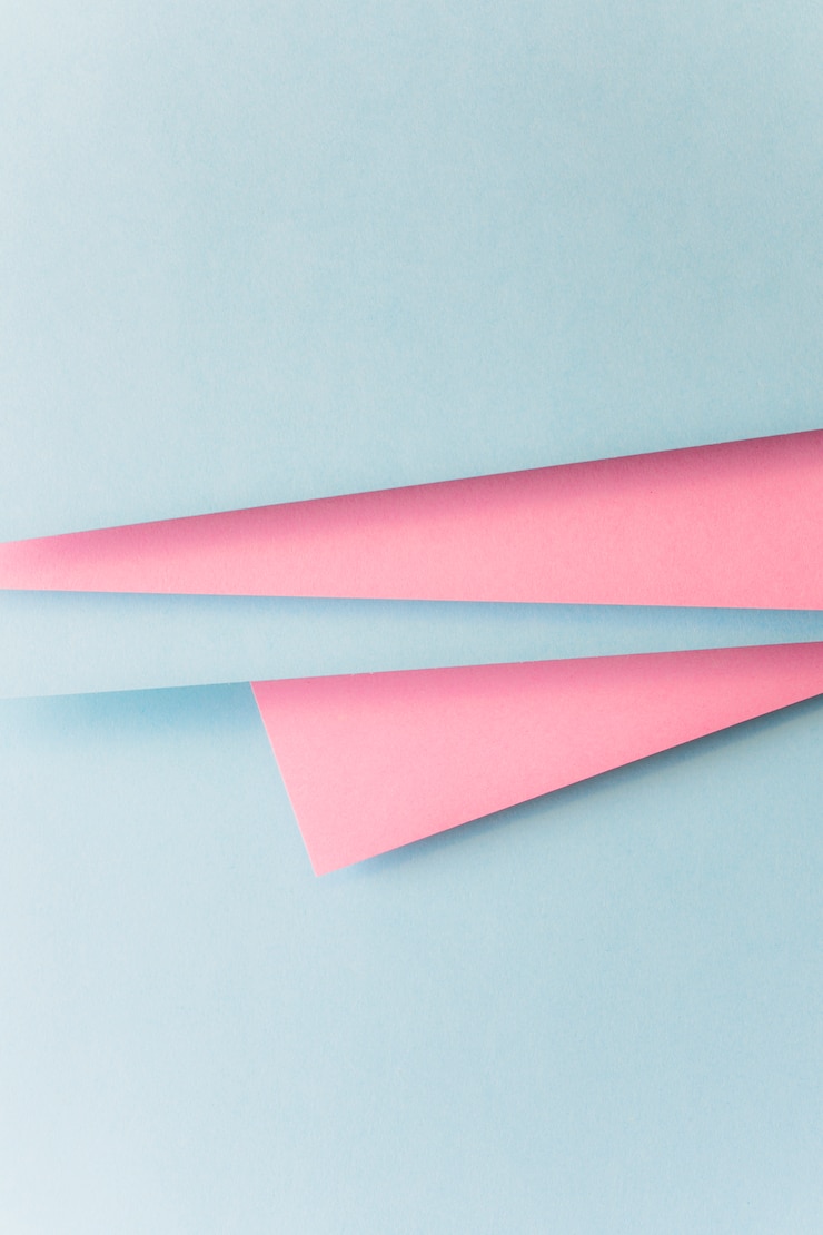 Gratis Foto realistische blauwe en roze achtergrond papier