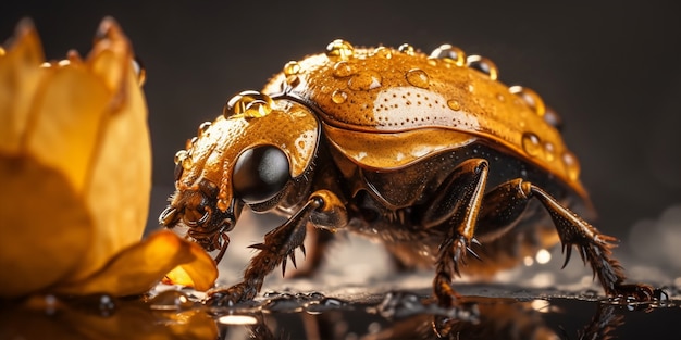 Gratis foto realistische bug in de natuur