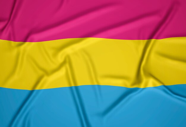 Realistische Pansexual Pride-vlag