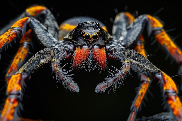 Gratis foto realistische spin in de natuur