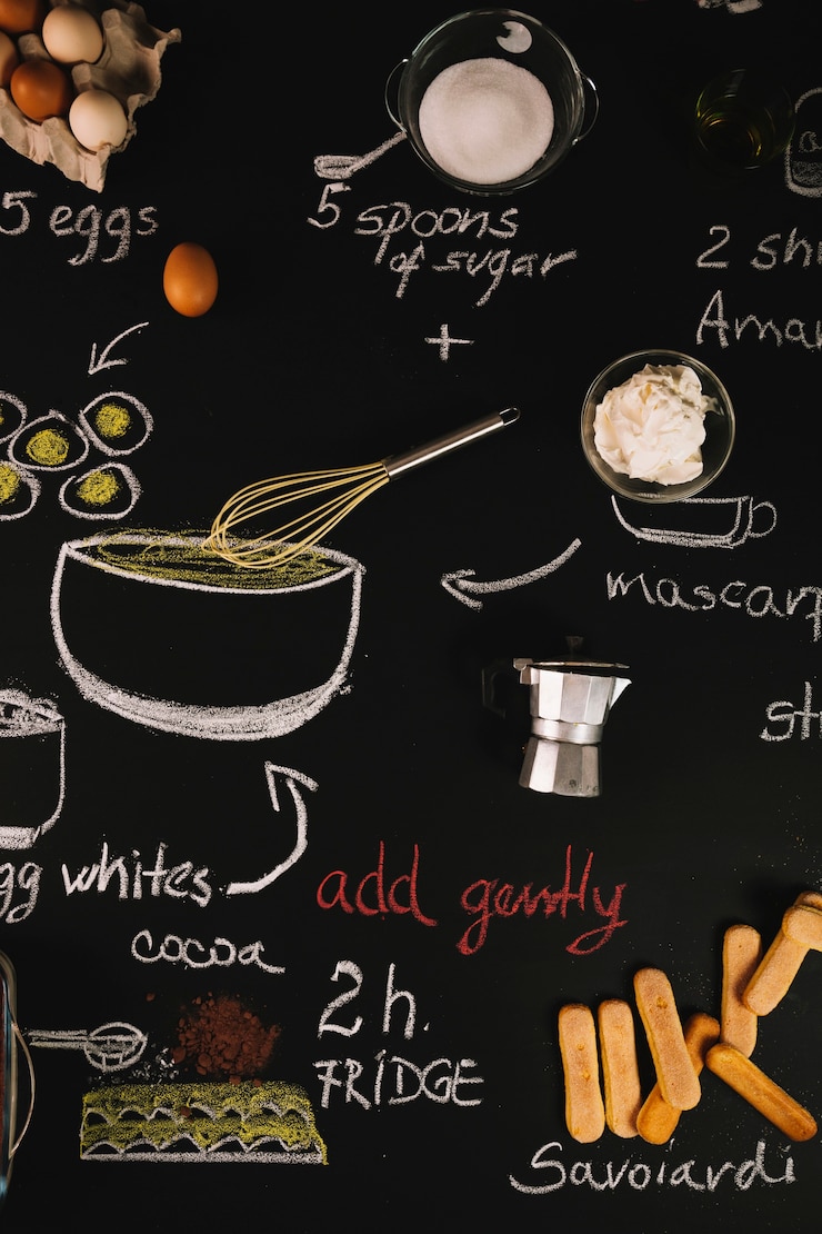 Gratis Foto recept van tiramisu