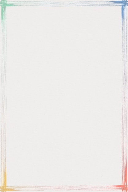 Rechthoek kleurrijk penseelstreek frame