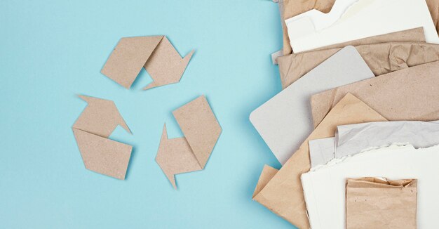 Recyclingconcept platte laag