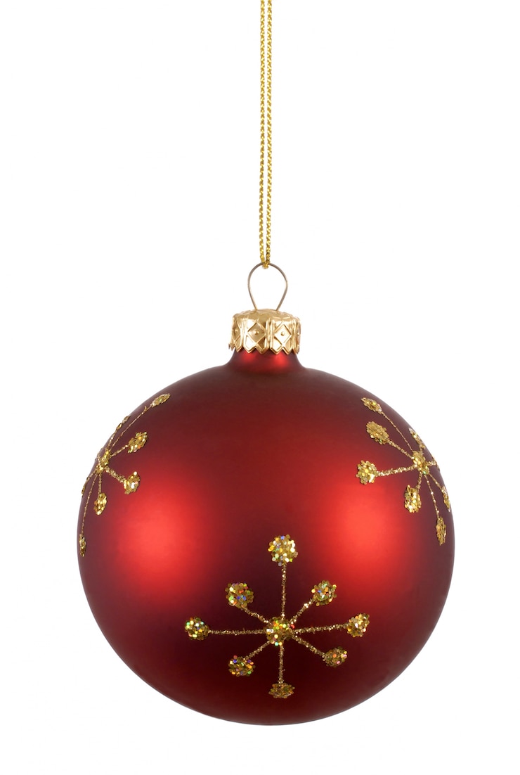 Gratis Foto red christmas tree ballen
