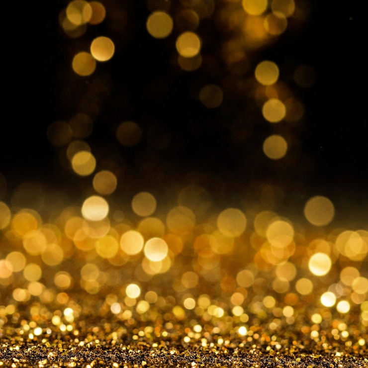 Gratis Foto reflecterende gouden glitter