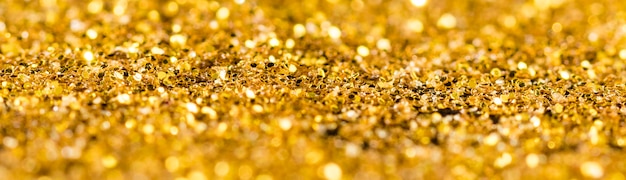 Reflecterende gouden glitter