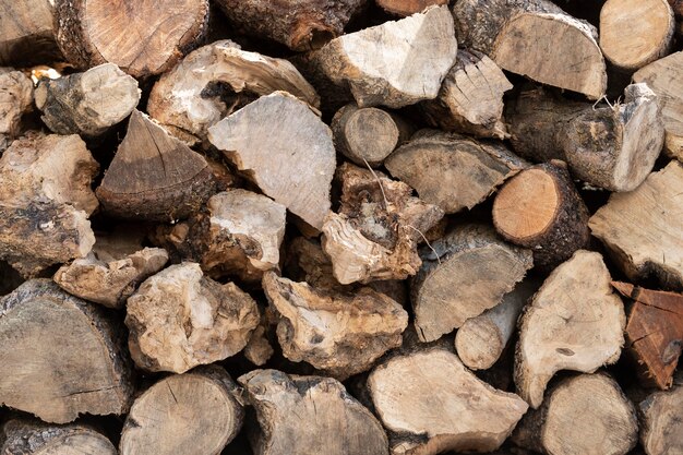 Regeling met stukken hout