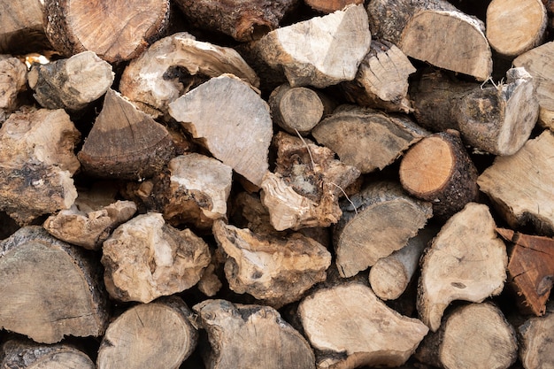 Regeling met stukken hout