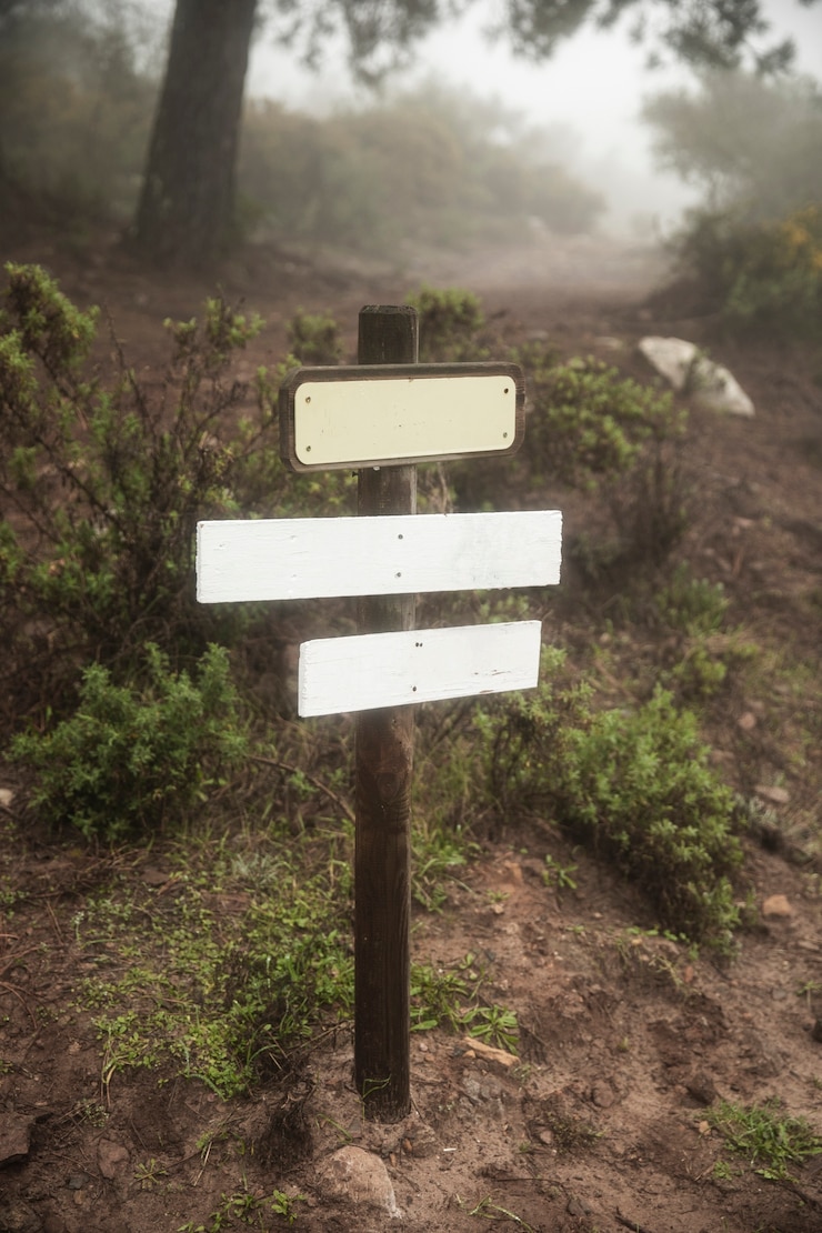 Gratis Foto regeling met teken in de natuur