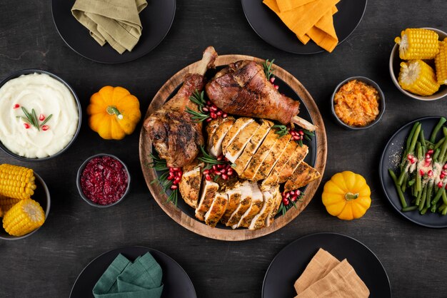 Regeling van Thanksgiving Day heerlijk diner