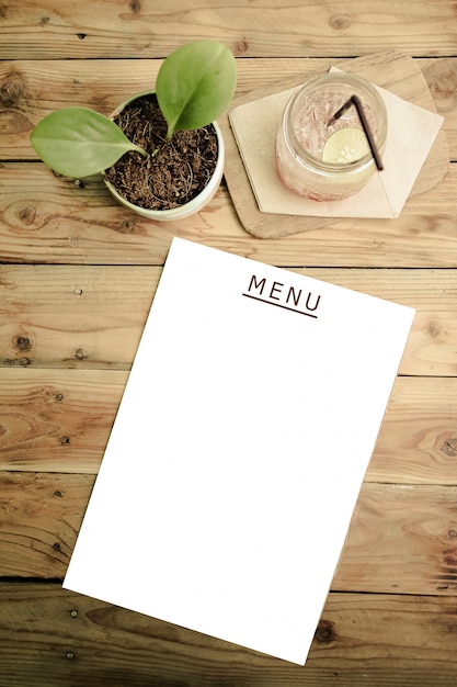 Gratis foto restaurant menu