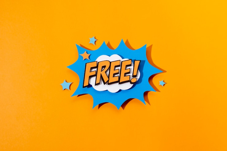 Gratis Foto retro strips tekstballon samenstelling
