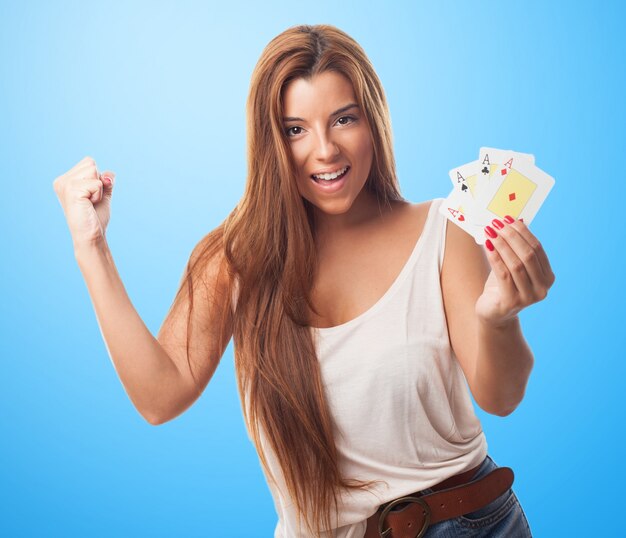 rijke vuist bedrijf gelukkig gokken