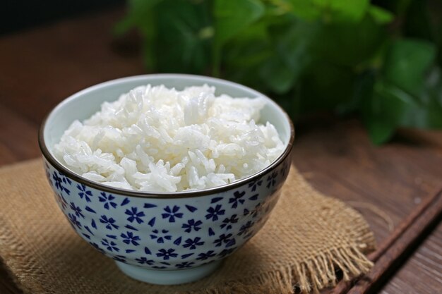 Rijst in een kom