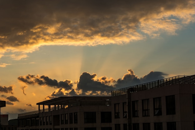 rode panoramisch finance perspectief skelet