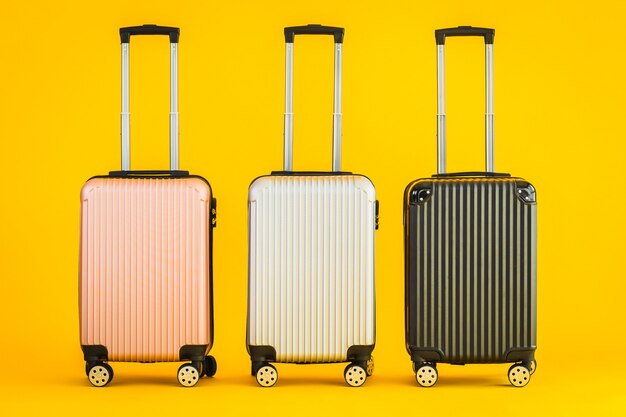 Roze grijs Zwarte kleurbagage of bagagetas gebruiken voor transportreizen