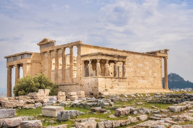 Gratis foto ruïnes op de akropolis